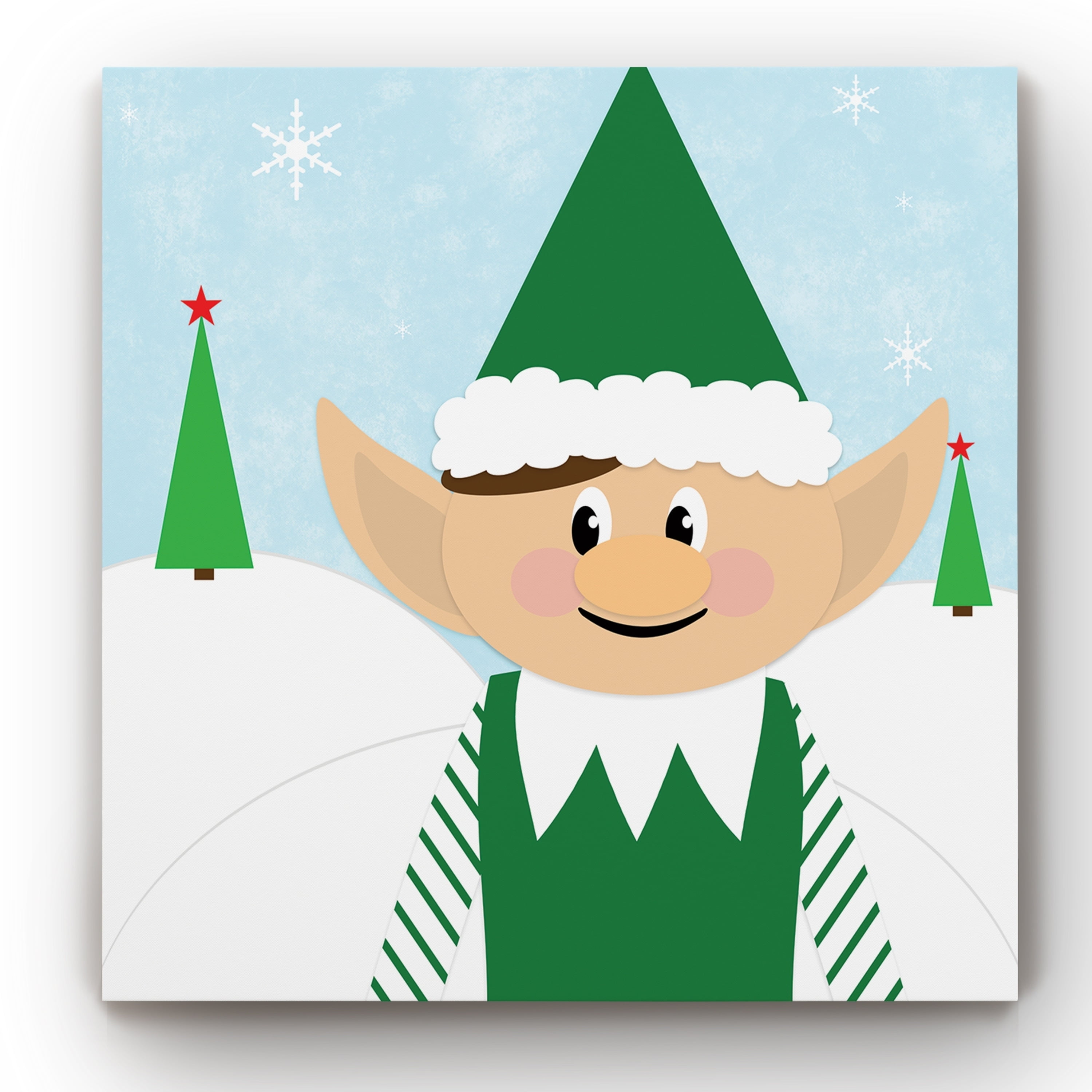 Wexford Home Christmas Elf Gallery Wrapped Canvas 40 x 40