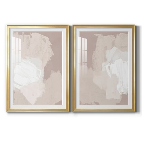 Wexford Home Cloud Slate I Premium Framed Print, 26.5" x 36.5" - Ready to Hang, Gold (Set of 2)