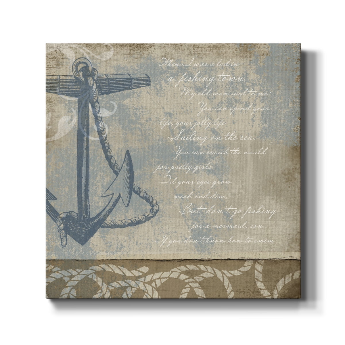 Wexford Home Coastal Inspiration VI-Premium Gallery Wrapped Canvas, 32" x 32" - Ready to Hang