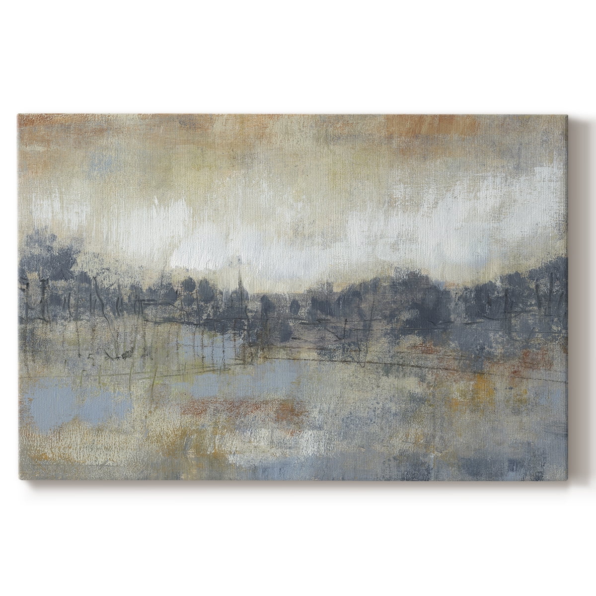 Wexford Home Cool Grey Horizon I - 24" x 36" Gallery Wrapped Canvas, Ready to Hang