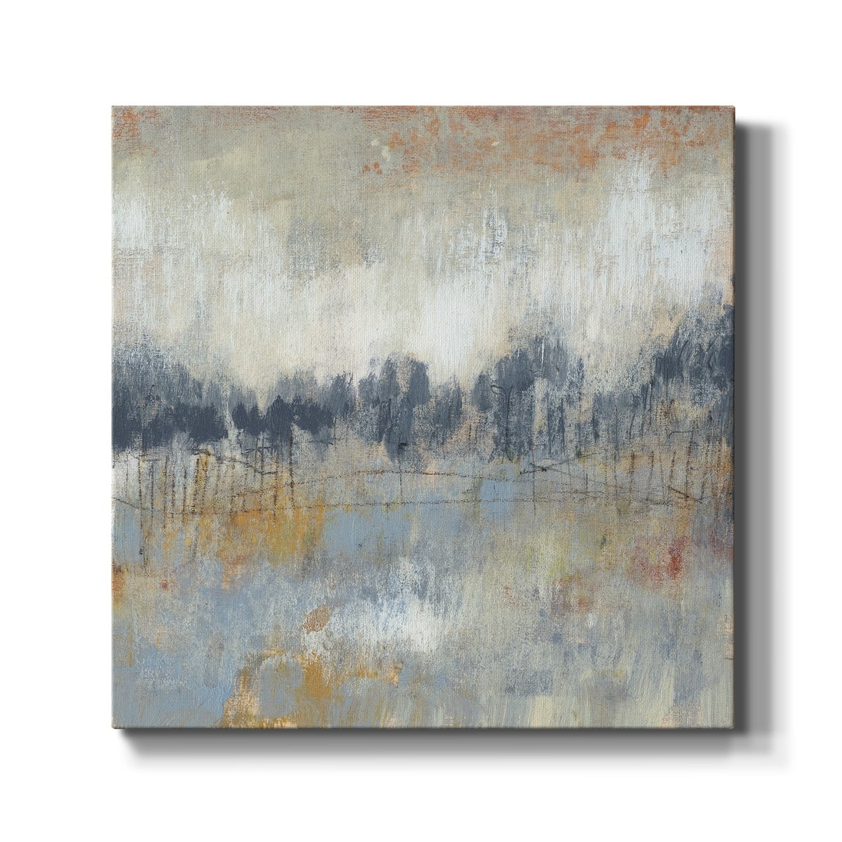 Wexford Home Cool Grey Horizon II-Premium Gallery Wrapped Canvas, 24" x 24" - Ready to Hang