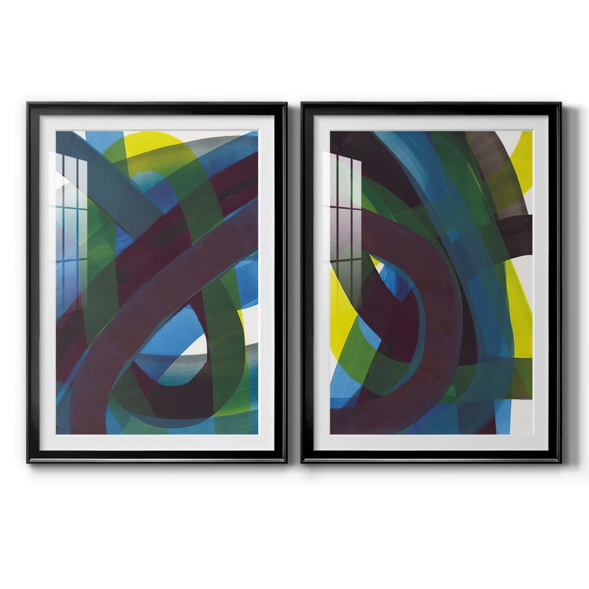 Wexford Home Cool Network I Premium Framed Print, 26.5" x 36.5" - Ready to Hang, Black (Set of 2)