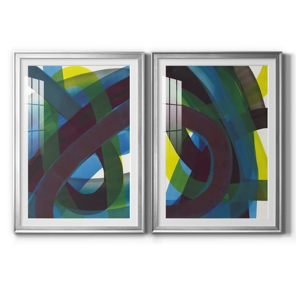 Wexford Home Cool Network I Premium Framed Print, 30.5" x 42.5" - Ready to Hang, Silver (Set of 2)