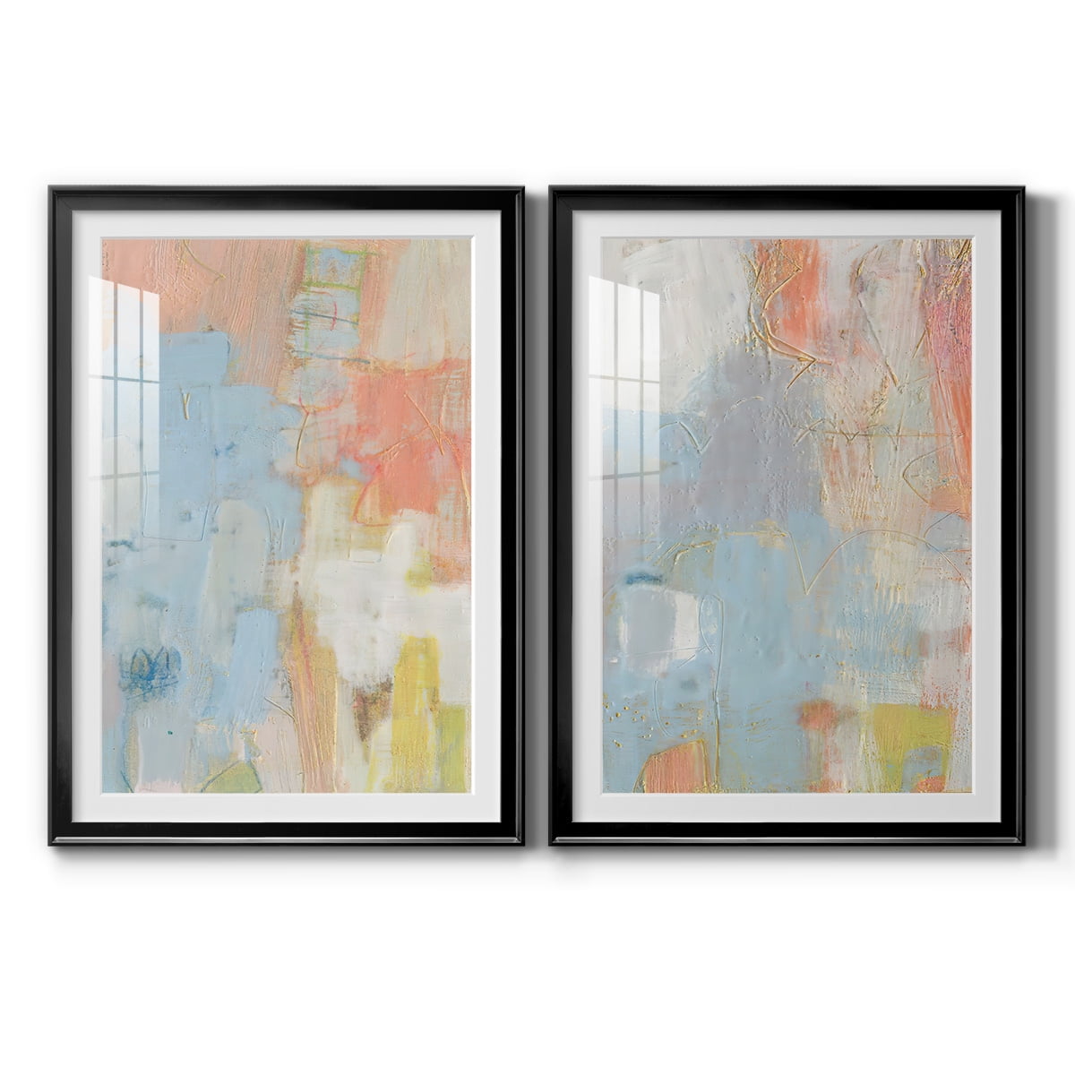 Wexford Home Cully I Premium Framed Print, 18.5" x 24.5" - Ready to Hang, Black (Set of 2)