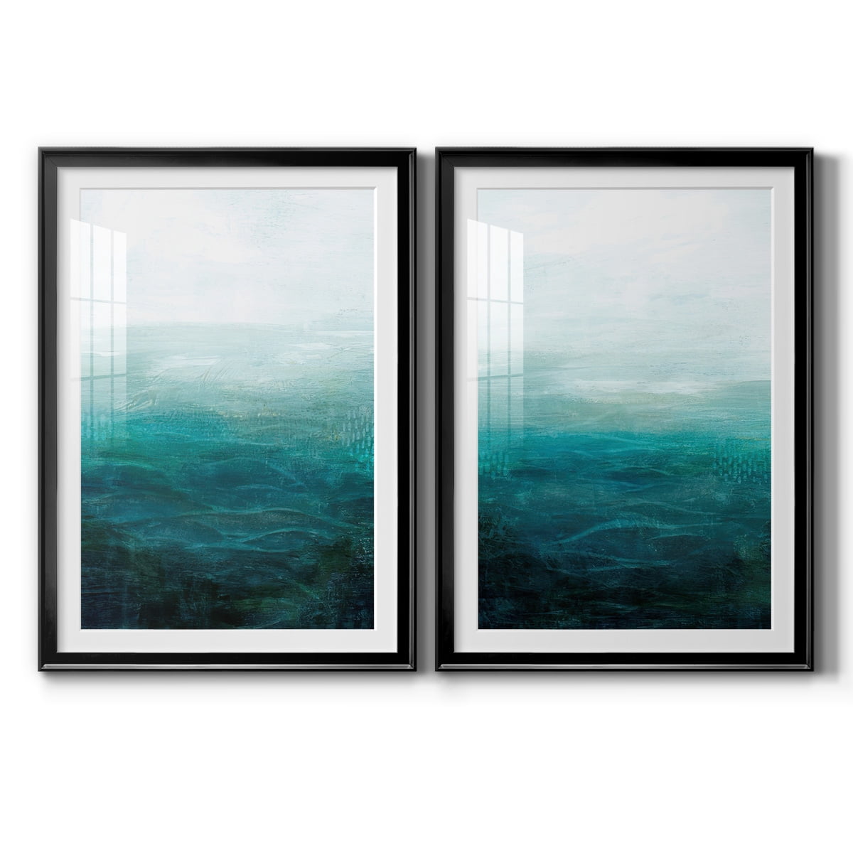 Wexford Home Drifting Sea I Premium Framed Print, 30.5" x 42.5" - Ready to Hang, Black (Set of 2)