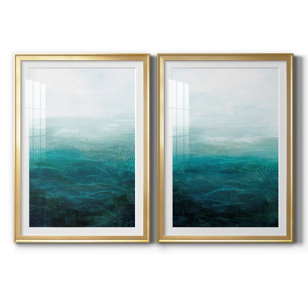 Wexford Home Drifting Sea I Premium Framed Print, 30.5" x 42.5" - Ready to Hang, Gold (Set of 2)