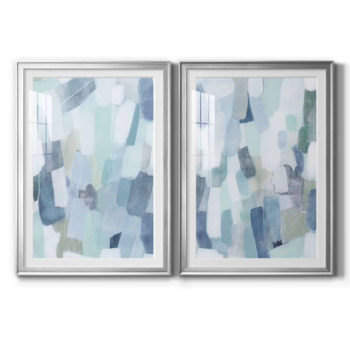 Wexford Home Dusky Gale I Premium Framed Print, 26.5" x 36.5" - Ready to Hang, Silver (Set of 2)