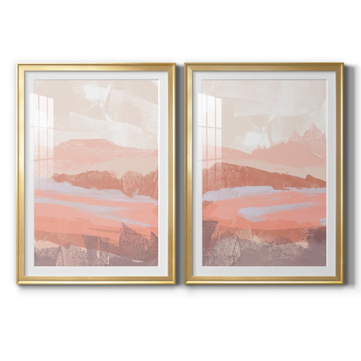 Wexford Home Dusty Desert I Premium Framed Print, 22.5" x 30.5" - Ready to Hang, Gold (Set of 2)
