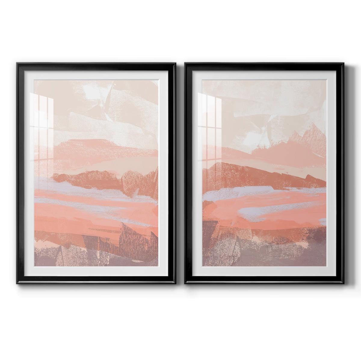 Wexford Home Dusty Desert I Premium Framed Print, 30.5" x 42.5" - Ready to Hang, Black (Set of 2)