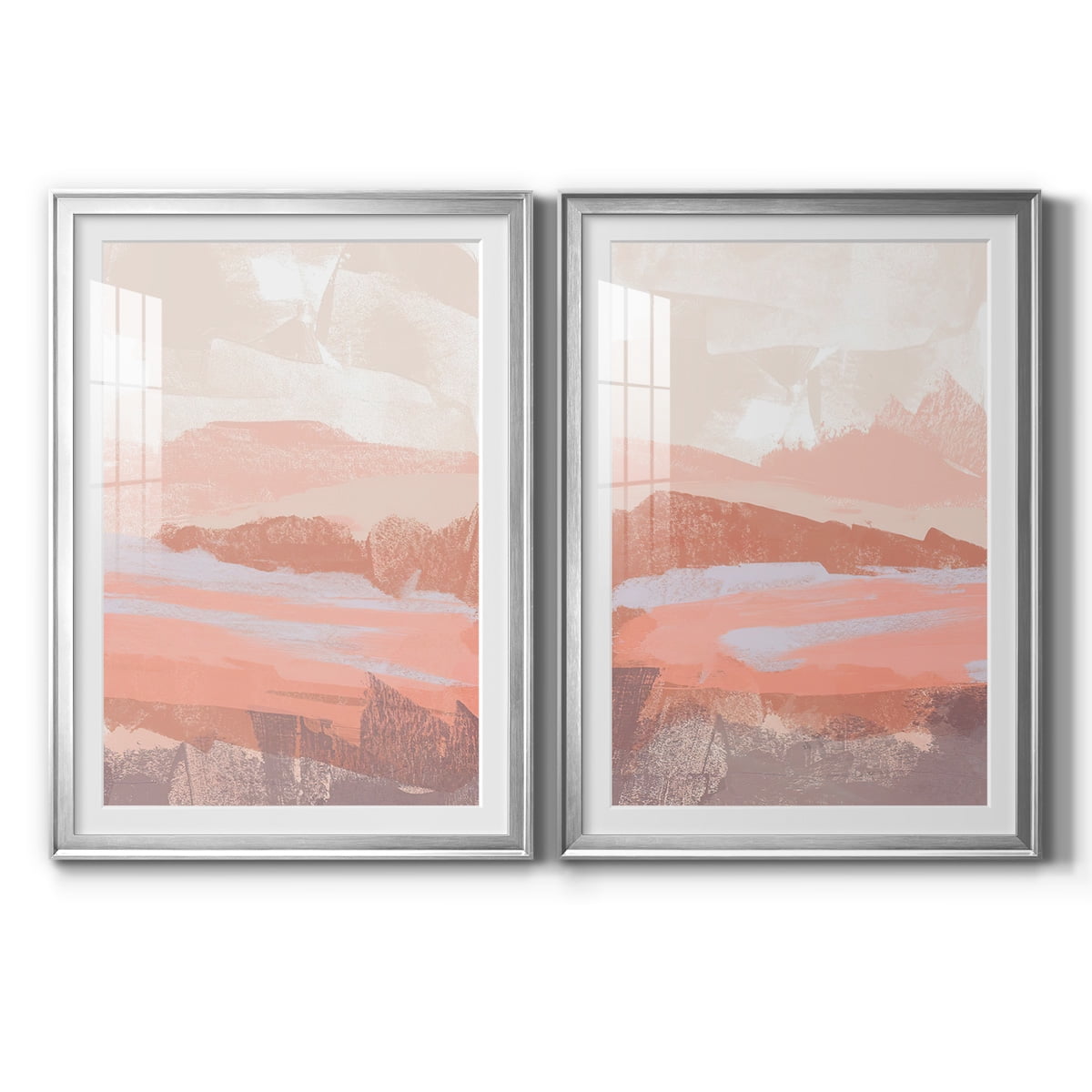 Wexford Home Dusty Desert I Premium Framed Print, 30.5" x 42.5" - Ready to Hang, Silver (Set of 2)