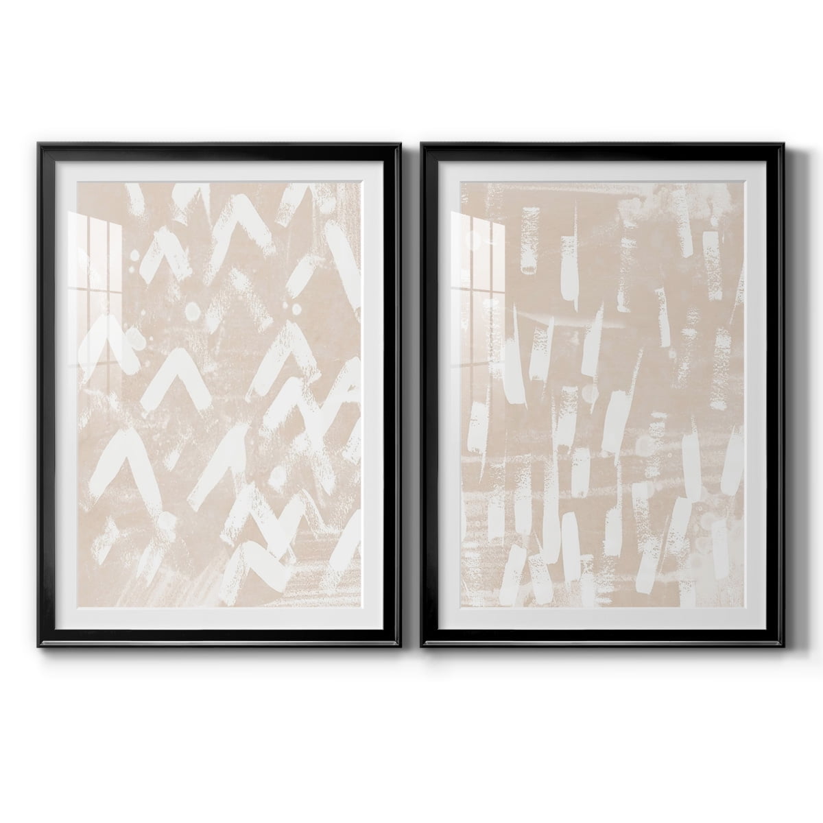 Wexford Home Earth Etching III Premium Framed Print, 22.5" x 30.5" - Ready to Hang, Black (Set of 2)