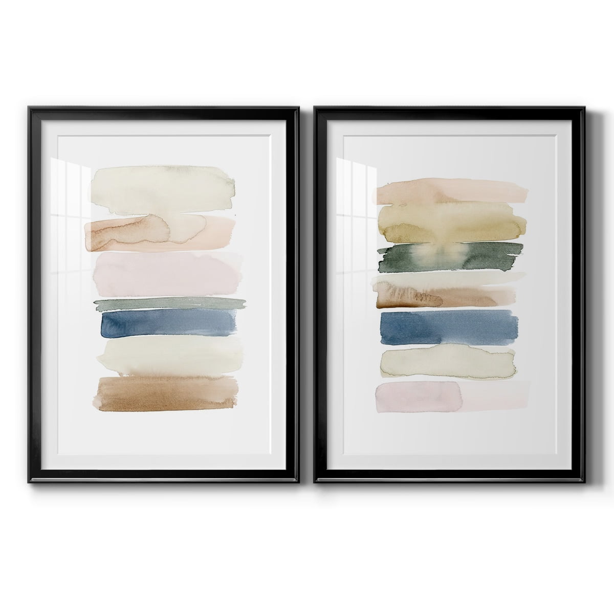 Wexford Home Faint Swatches I Premium Framed Print, 18.5" x 24.5" - Ready to Hang, Black (Set of 2)