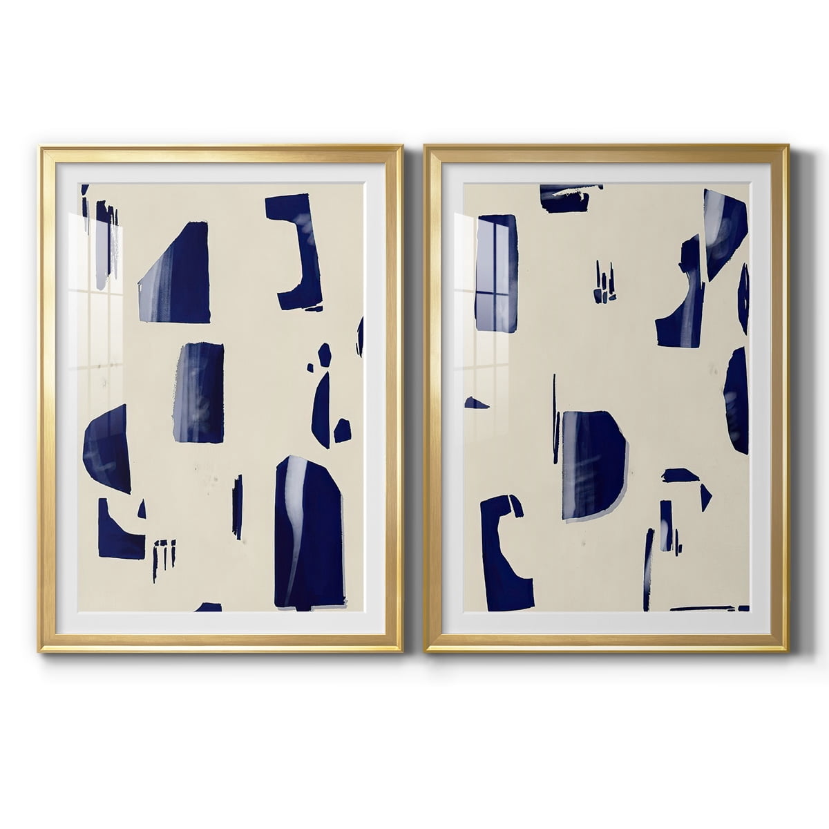Wexford Home Fragment Abstraction I Premium Framed Print, 22.5" x 30.5" - Ready to Hang, Gold (Set of 2)