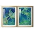 thumbnail image 1 of Wexford Home Geometric in Cool III Premium Framed Print, 18.5" x 24.5" - Ready to Hang, Gold (Set of 2), 1 of 9