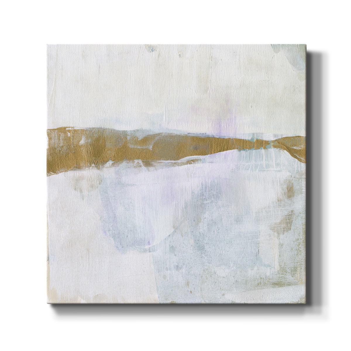 Wexford Home Gold Ribbon Horizon I-Premium Gallery Wrapped Canvas, 16" x 16" - Ready to Hang