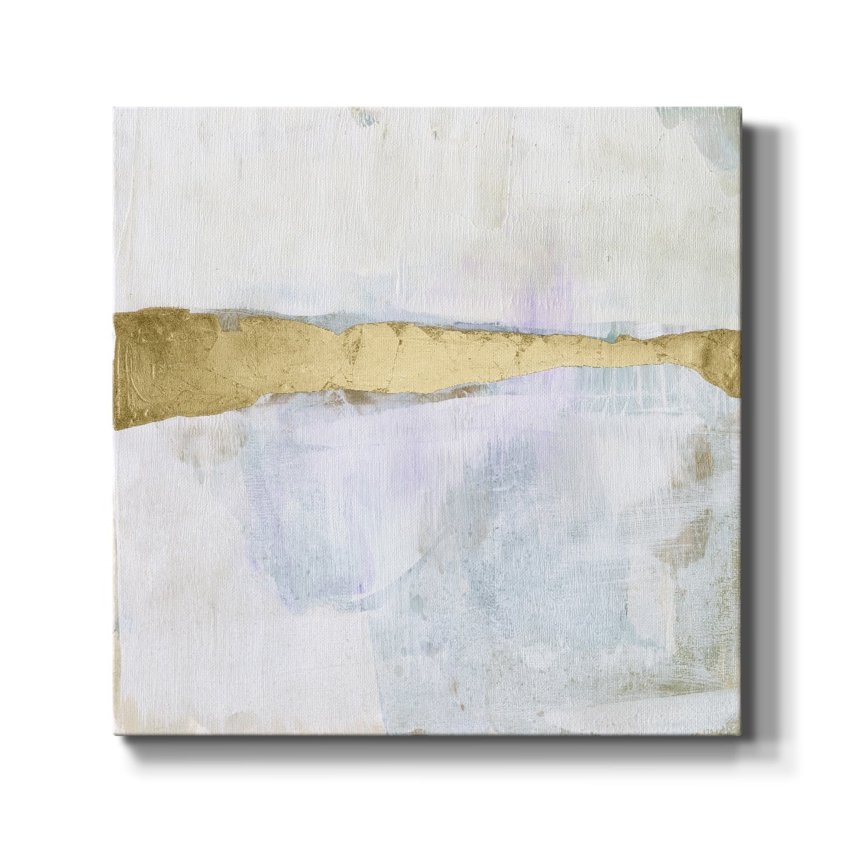 Wexford Home Gold Ribbon Horizon I-Premium Gallery Wrapped Canvas, 40" x 40" - Ready to Hang