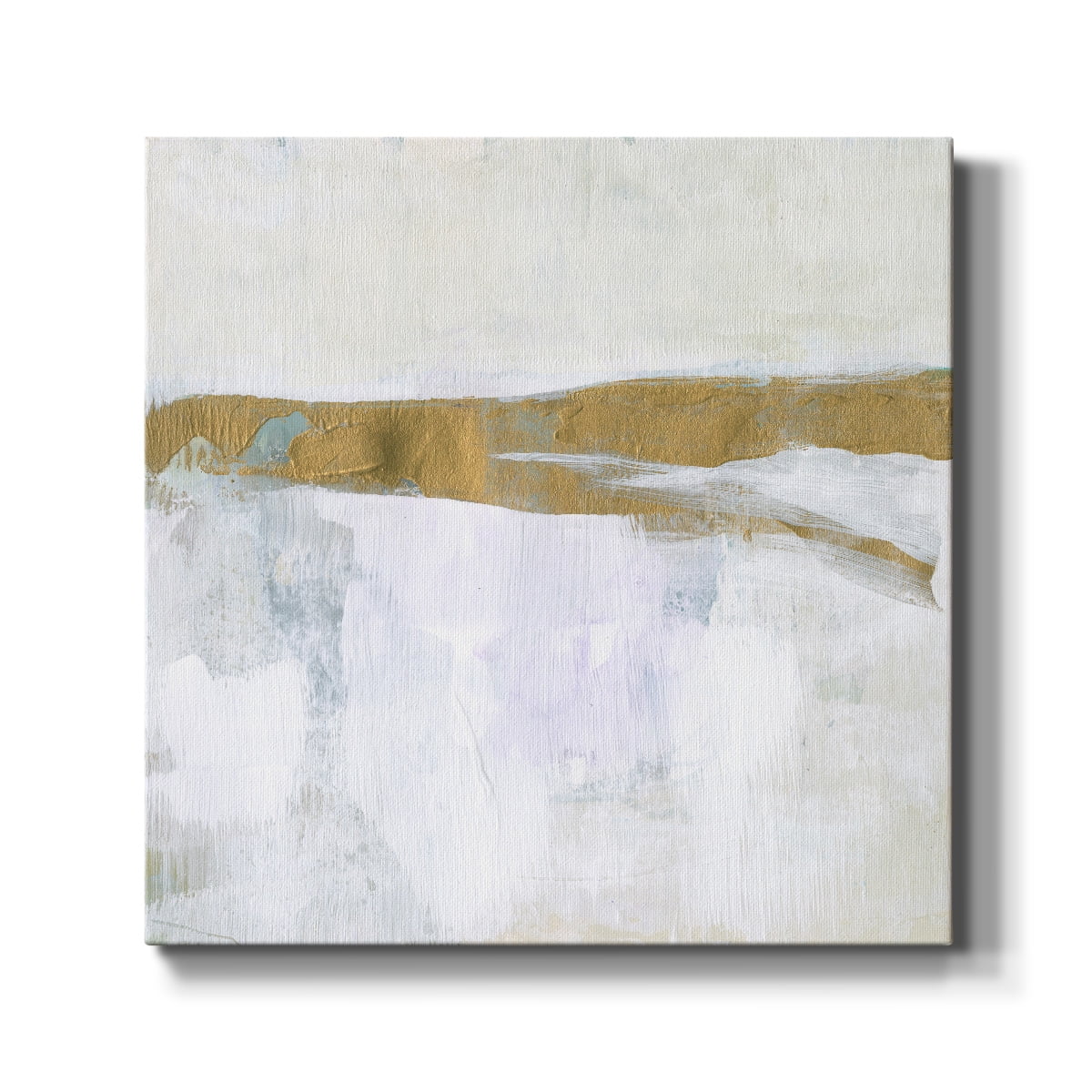 Wexford Home Gold Ribbon Horizon II-Premium Gallery Wrapped Canvas, 40" x 40" - Ready to Hang