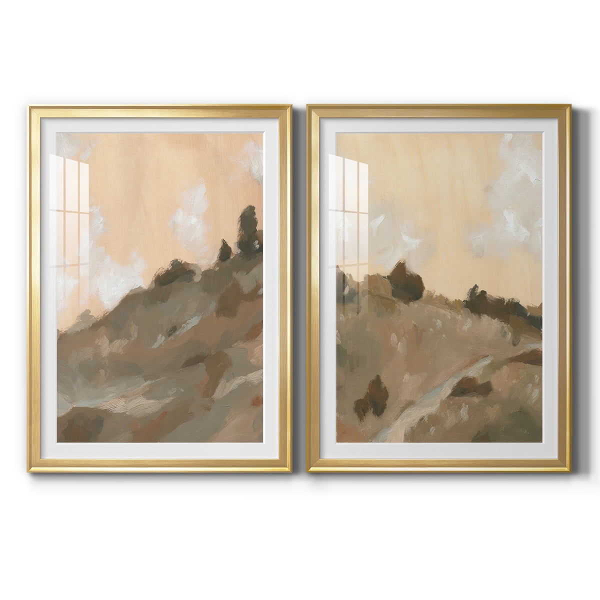 Wexford Home Hillside Walking Path III Premium Framed Print, 30.5" x 42.5" - Ready to Hang, Gold (Set of 2)