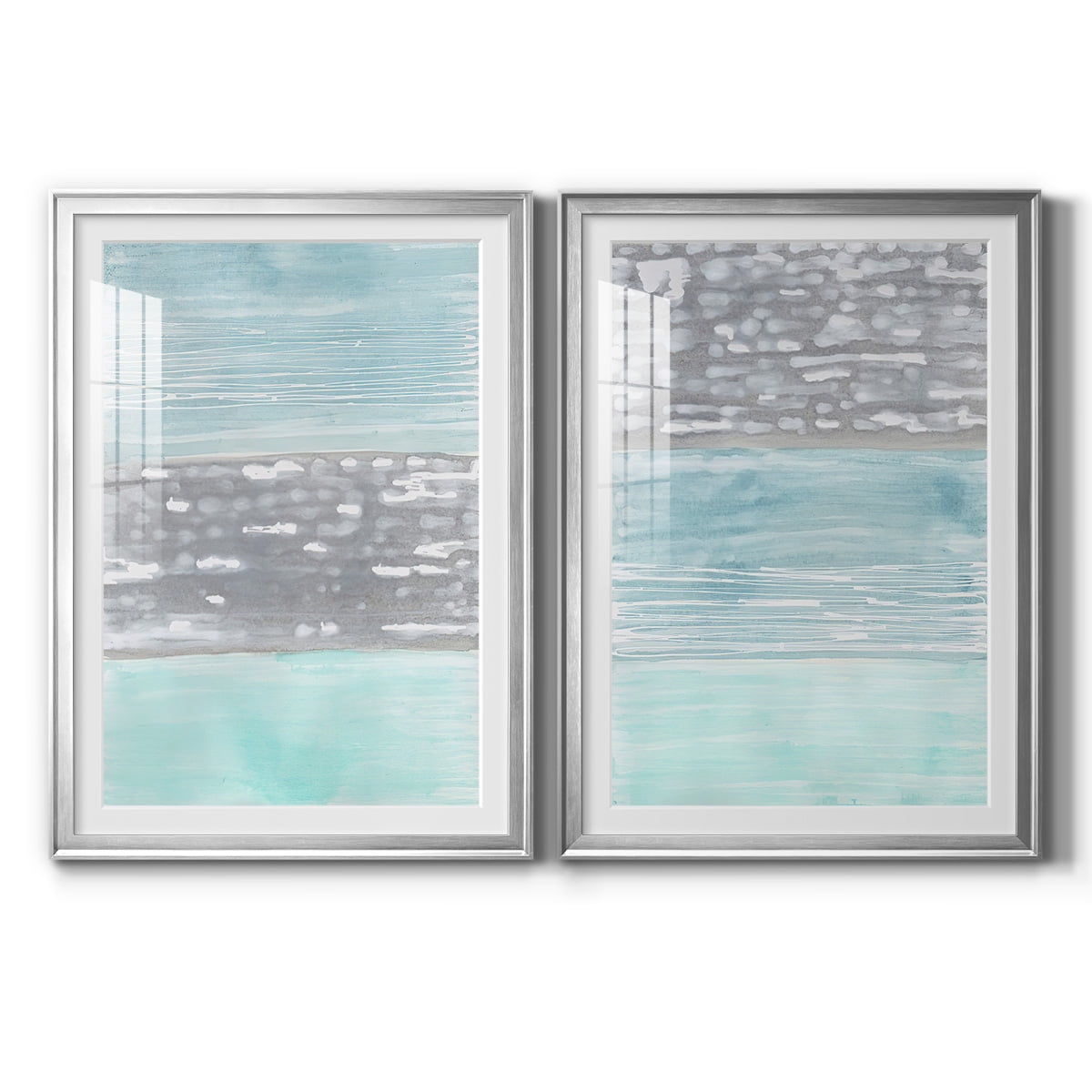 Wexford Home Hydrusphere I Premium Framed Print, 30.5" x 42.5" - Ready to Hang, Silver (Set of 2)