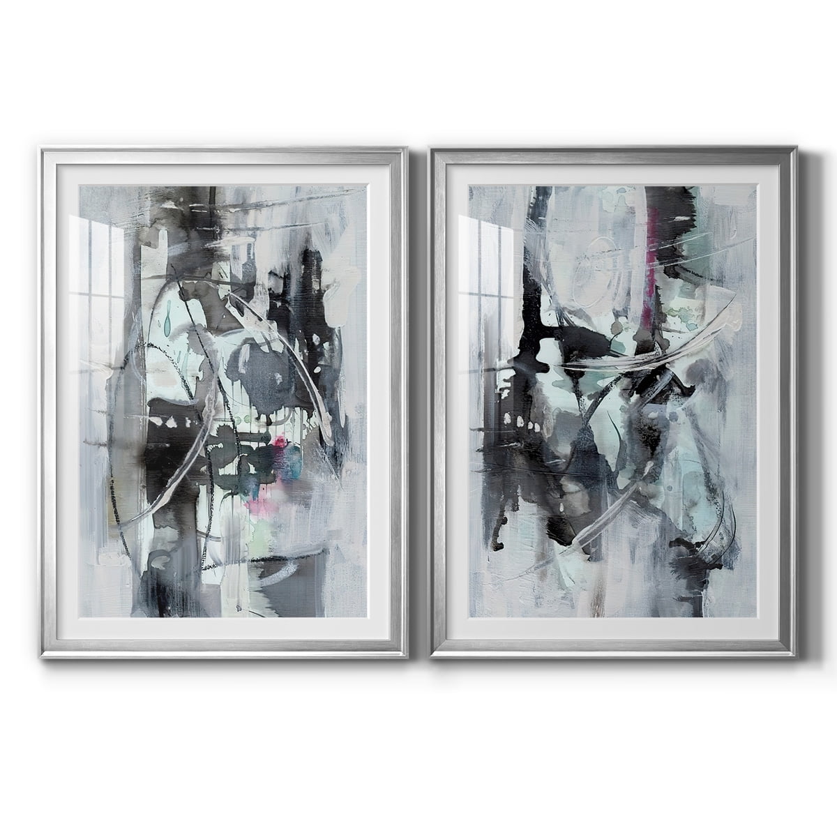 Wexford Home Indian Lore I Premium Framed Print, 18.5" x 24.5" - Ready to Hang, Silver (Set of 2)