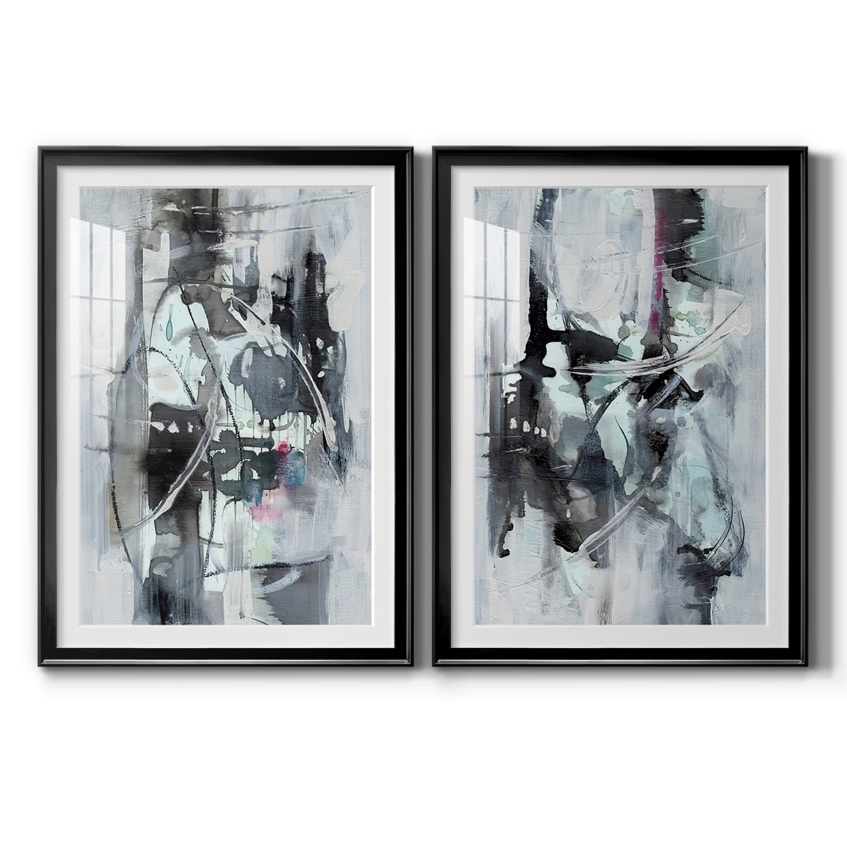Wexford Home Indian Lore I Premium Framed Print, 22.5" x 30.5" - Ready to Hang, Black (Set of 2)
