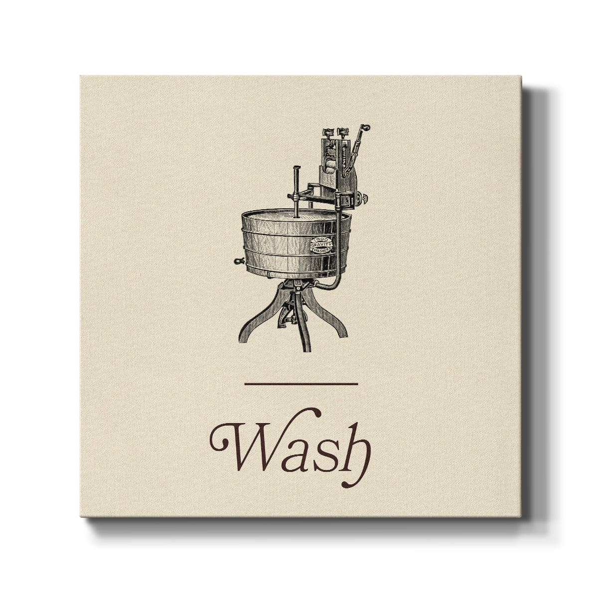 Wexford Home Laundry Sign I-Premium Gallery Wrapped Canvas, 32" x 32" - Ready to Hang