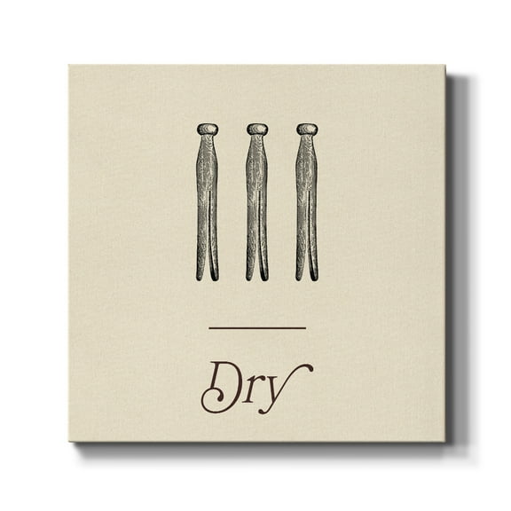 Wexford Home Laundry Sign II-Premium Gallery Wrapped Canvas, 10" x 10" - Ready to Hang
