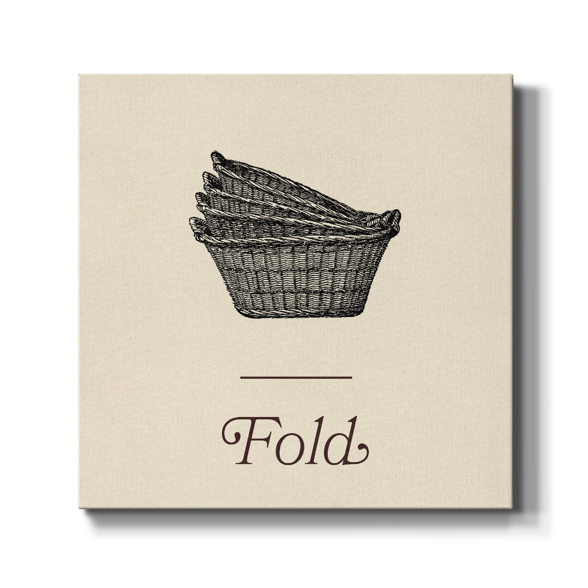 Wexford Home Laundry Sign IV-Premium Gallery Wrapped Canvas, 40" x 40" - Ready to Hang