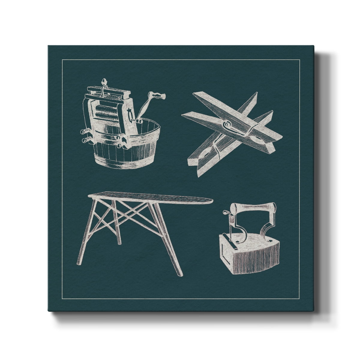 Wexford Home Laundry Tips IV-Premium Gallery Wrapped Canvas, 16" x 16" - Ready to Hang