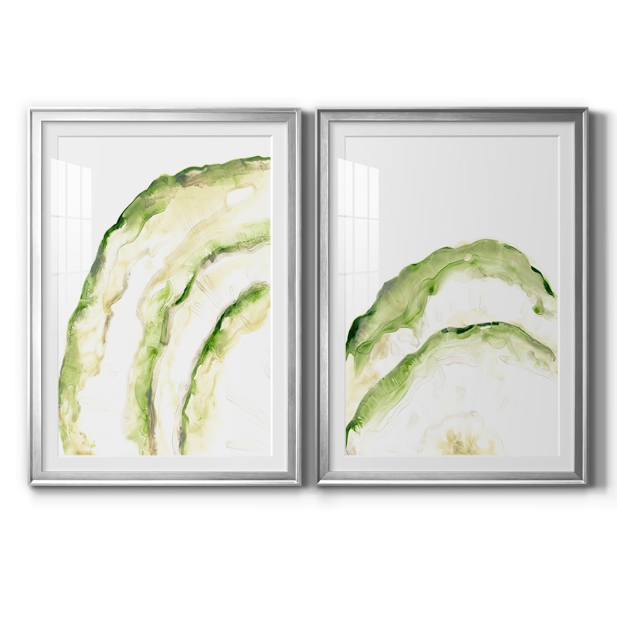 Wexford Home Lichen Halo I Premium Framed Print, 18.5" x 24.5" - Ready to Hang, Silver (Set of 2)