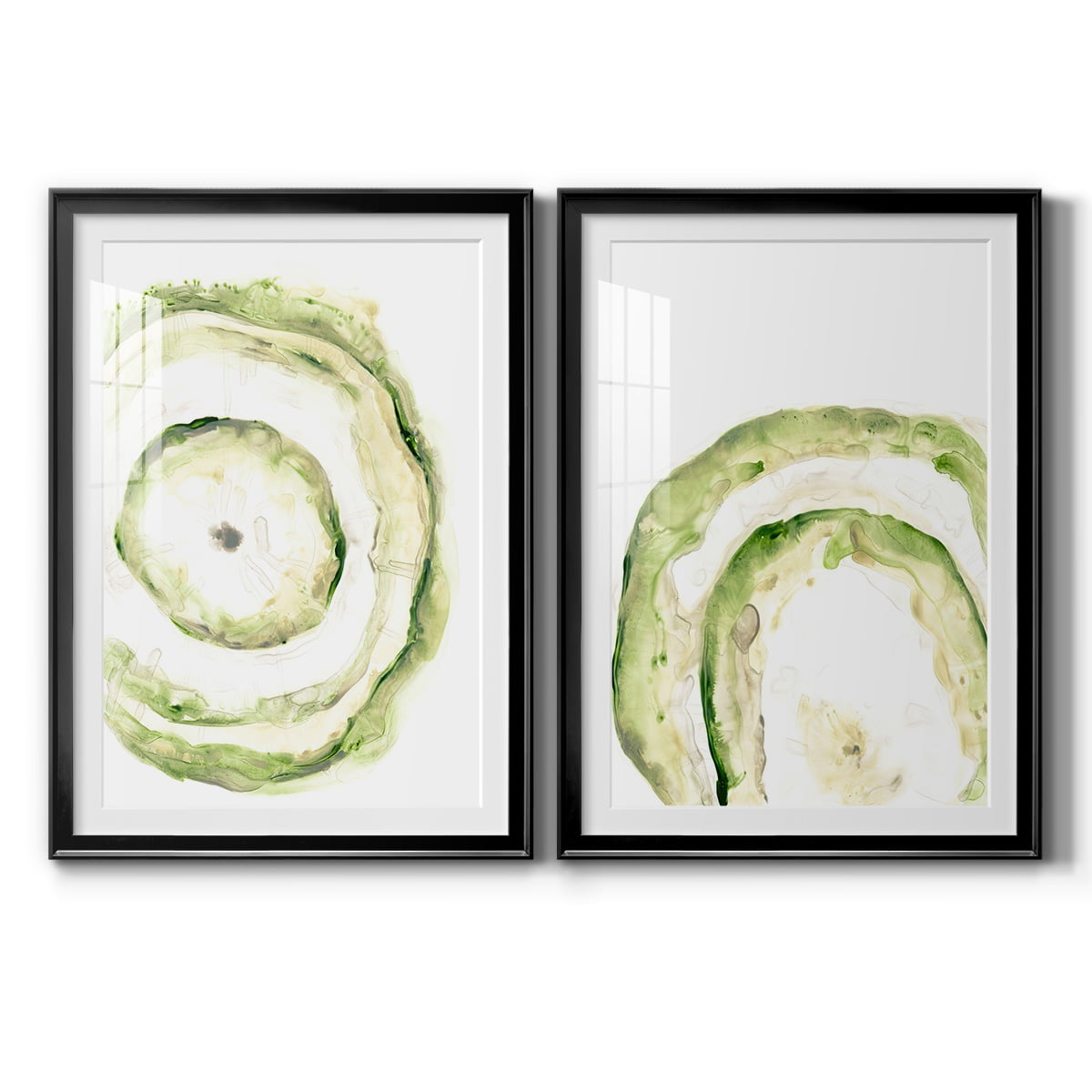 Wexford Home Lichen Halo III Premium Framed Print, 26.5" x 36.5" - Ready to Hang, Black (Set of 2)