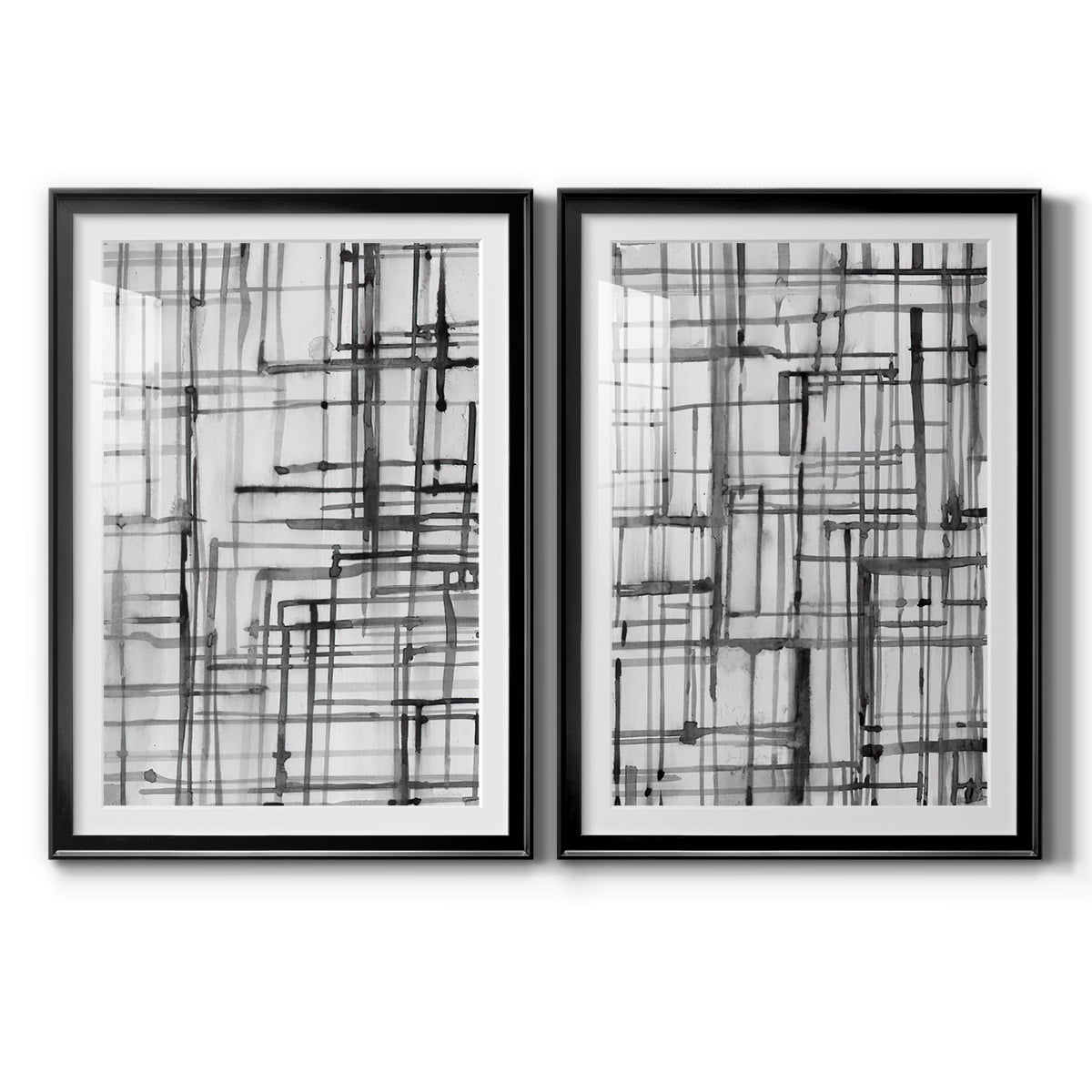 Wexford Home Line Meditation I Premium Framed Print, 26.5" x 36.5" - Ready to Hang, Black (Set of 2)