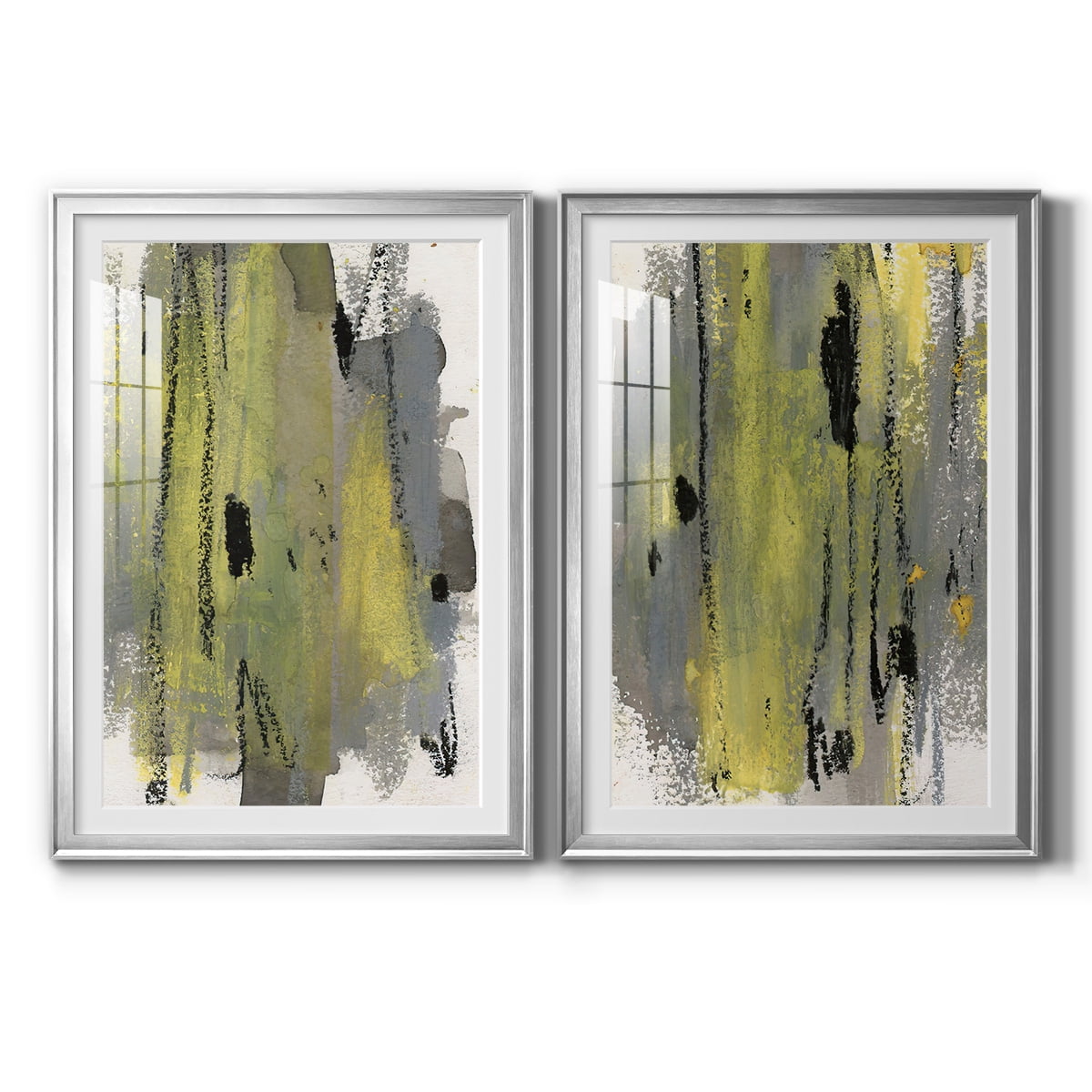 Wexford Home Loft Pastel I Premium Framed Print, 26.5" x 36.5" - Ready to Hang, Silver (Set of 2)