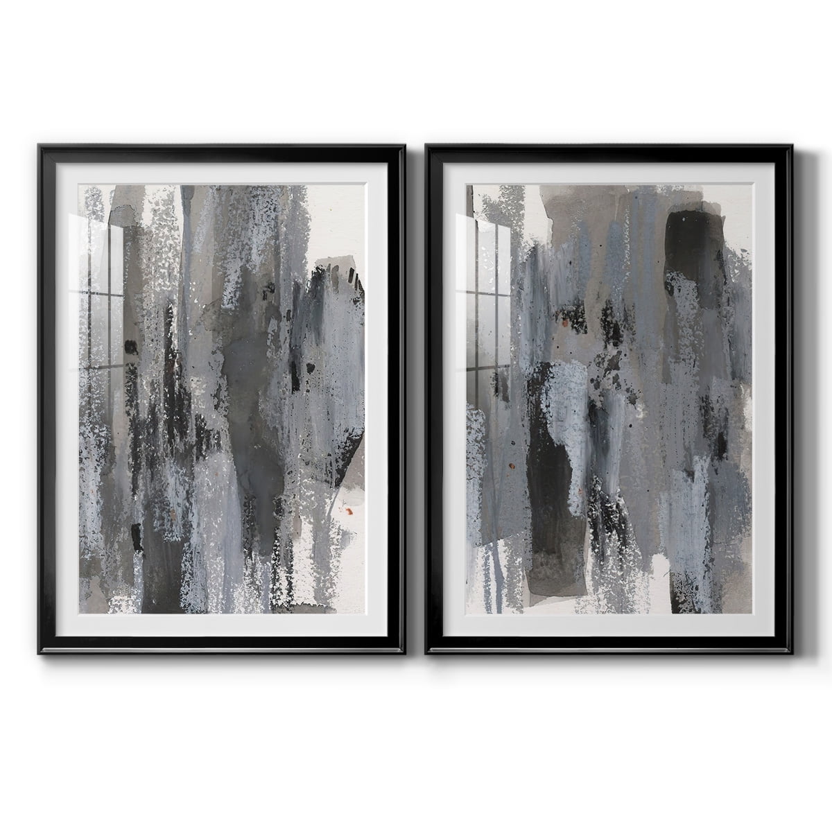 Wexford Home Loft Pastel III Premium Framed Print, 22.5" x 30.5" - Ready to Hang, Black (Set of 2)