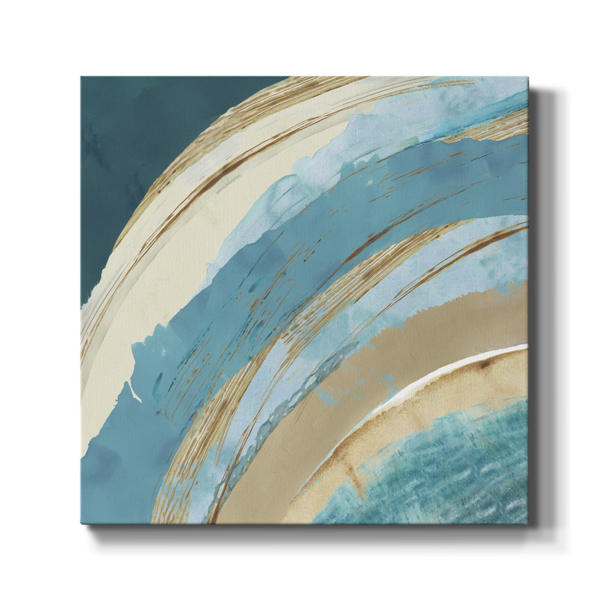 Wexford Home Making Blue Waves I-Premium Gallery Wrapped Canvas, 16" x 16" - Ready to Hang