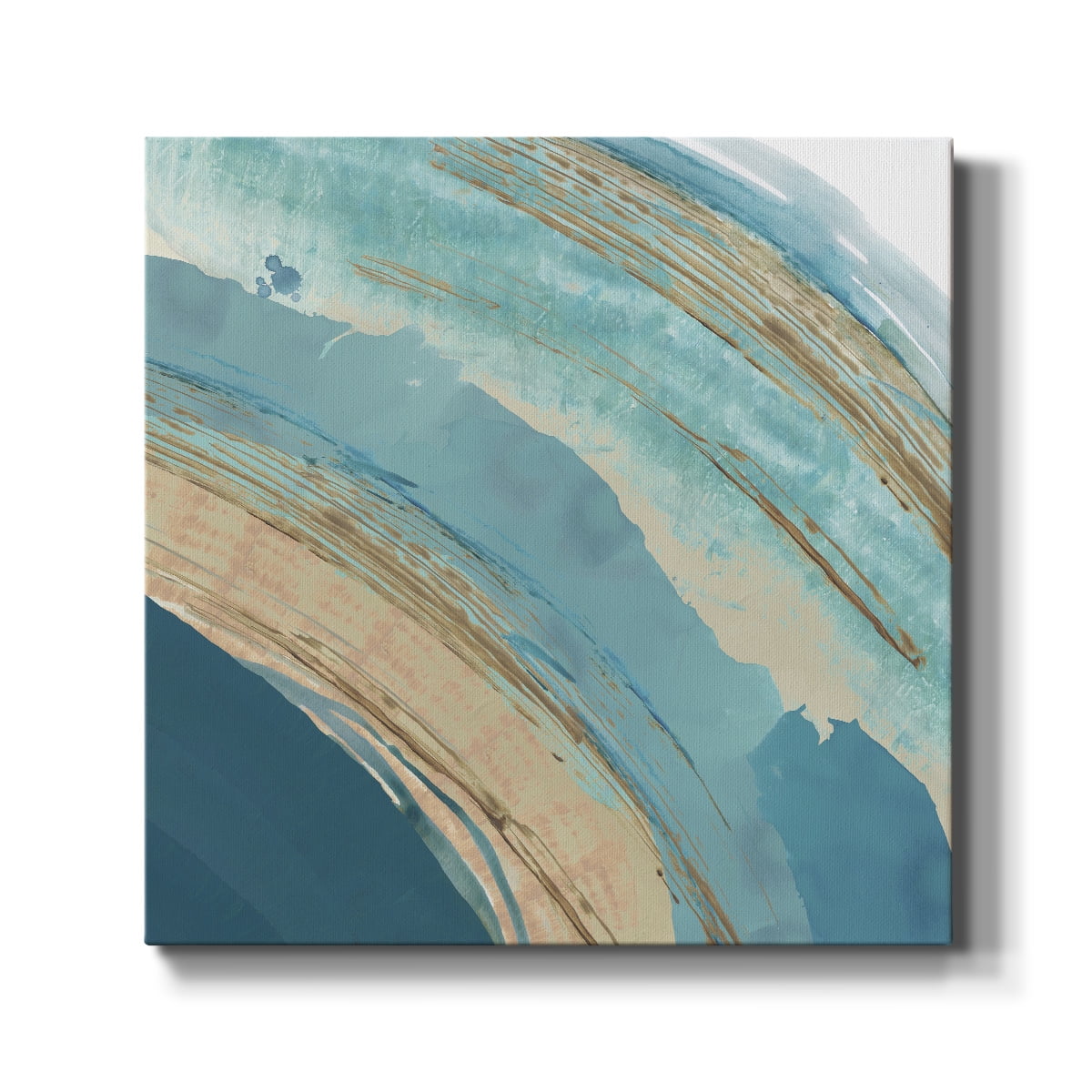 Wexford Home Making Blue Waves III-Premium Gallery Wrapped Canvas, 24" x 24" - Ready to Hang