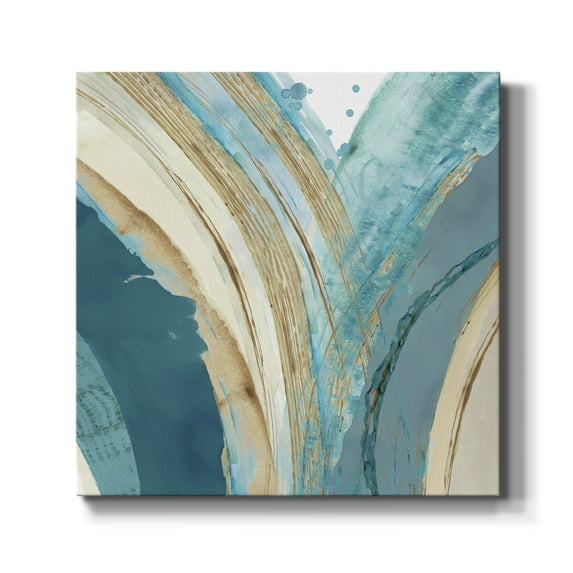 Wexford Home Making Blue Waves IV-Premium Gallery Wrapped Canvas, 16" x 16" - Ready to Hang