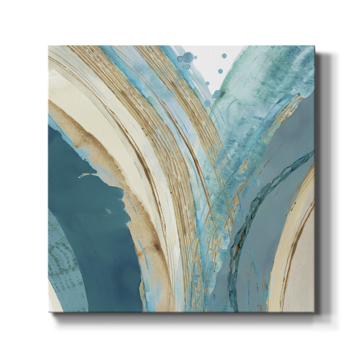 Wexford Home Making Blue Waves IV-Premium Gallery Wrapped Canvas, 40" x 40" - Ready to Hang