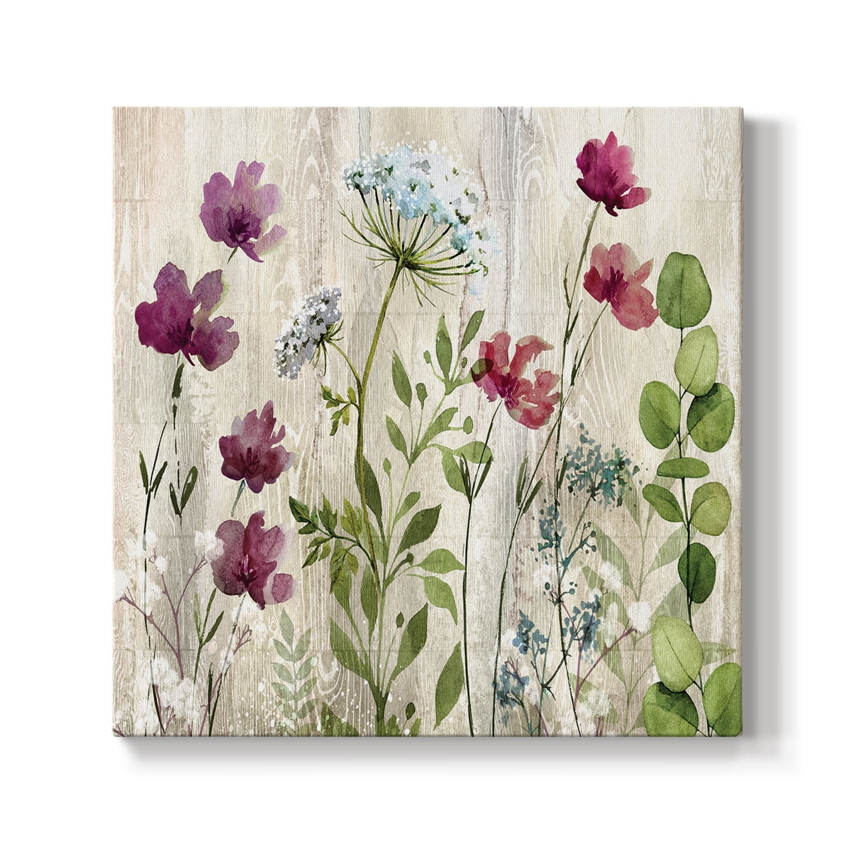 Wexford Home Meadow Flowers I - 24" x 24" Gallery Wrapped Canvas, Ready to Hang
