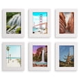 thumbnail image 1 of Wexford Home Modern 3.5" x 5" White Picture Frame (Set of 6), 1 of 6