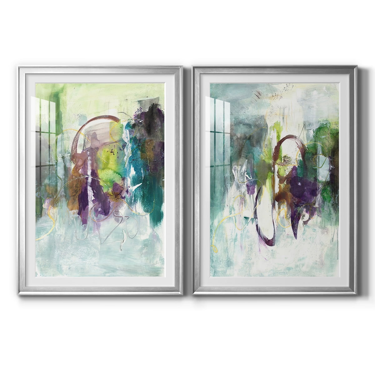 Wexford Home Moving On I Premium Framed Print, 18.5" x 24.5" - Ready to Hang, Silver (Set of 2)