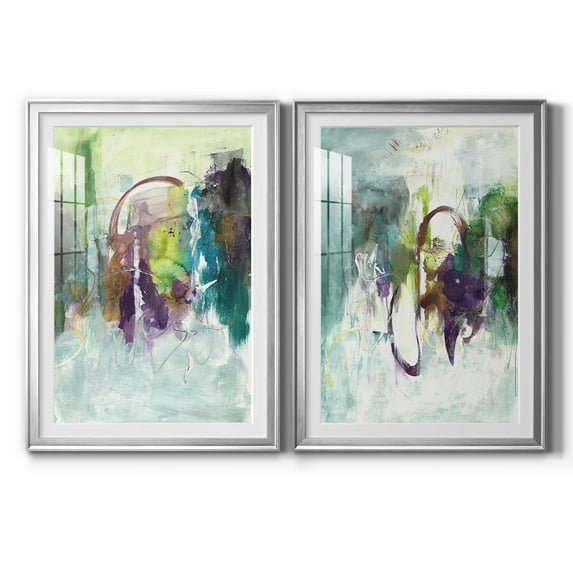 Wexford Home Moving On I Premium Framed Print, 26.5" x 36.5" - Ready to Hang, Silver (Set of 2)