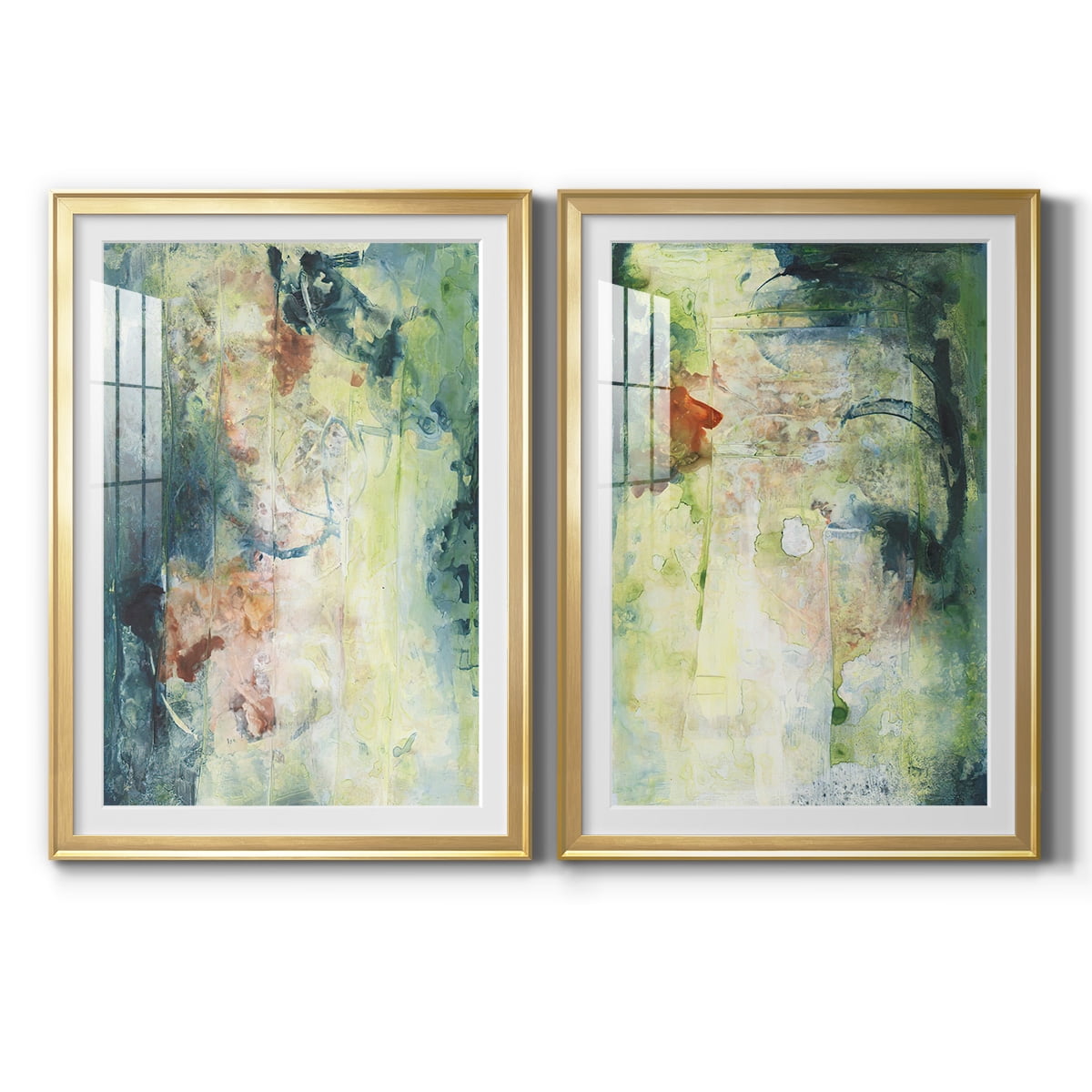 Wexford Home Nature's Elements I Premium Framed Print, 18.5" x 24.5" - Ready to Hang, Gold (Set of 2)