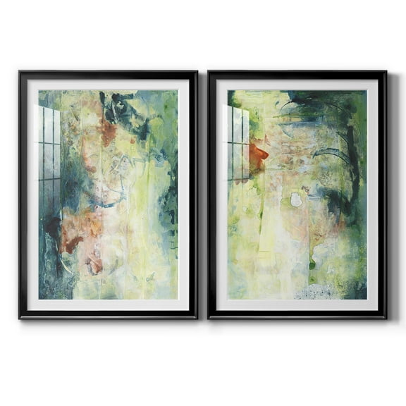 Wexford Home Nature's Elements I Premium Framed Print, 30.5" x 42.5" - Ready to Hang, Black (Set of 2)