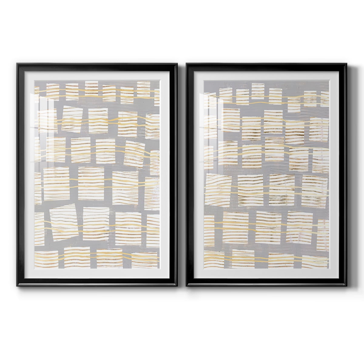 Wexford Home Networks I Premium Framed Print, 30.5" x 42.5" - Ready to Hang, Black (Set of 2)