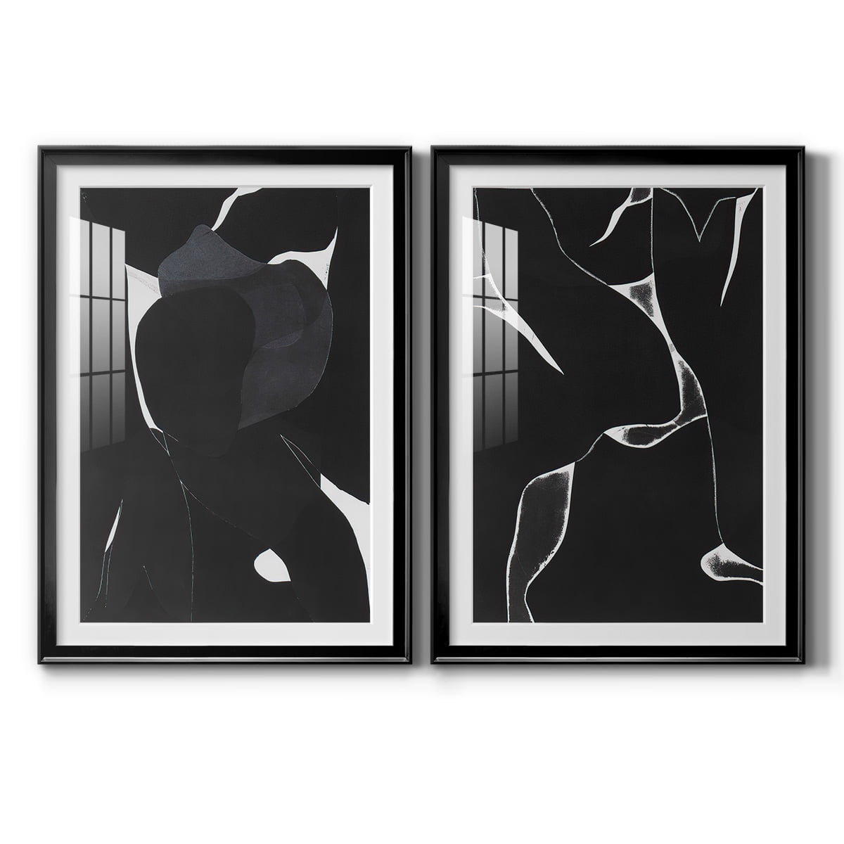Wexford Home Night Bloom I Premium Framed Print, 22.5" x 30.5" - Ready to Hang, Black (Set of 2)