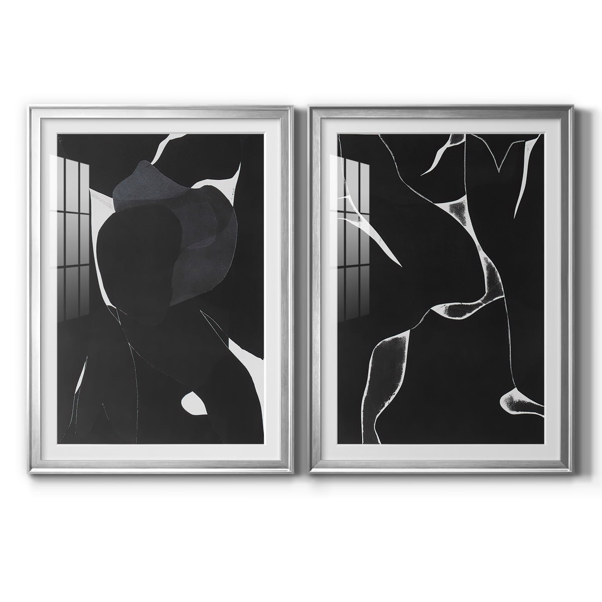 Wexford Home Night Bloom I Premium Framed Print, 26.5" x 36.5" - Ready to Hang, Silver (Set of 2)