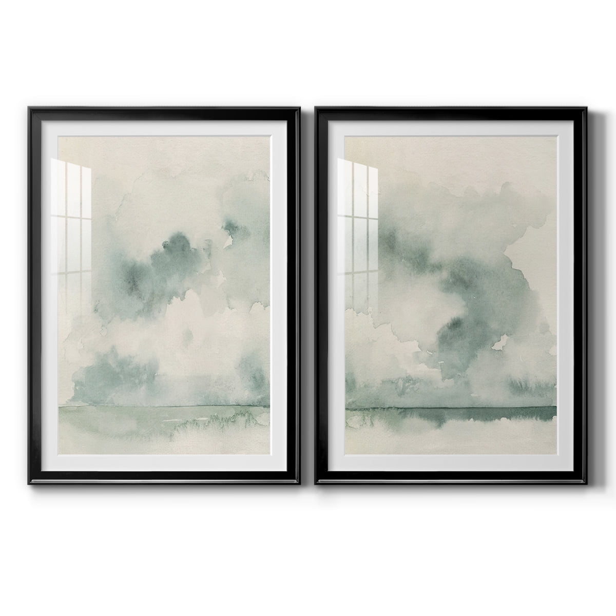 Wexford Home Ocean Impression I Premium Framed Print, 18.5" x 24.5" - Ready to Hang, Black (Set of 2)