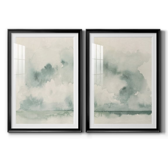 Wexford Home Ocean Impression I Premium Framed Print, 18.5" x 24.5" - Ready to Hang, Black (Set of 2)