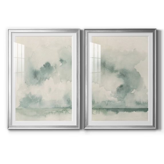 Wexford Home Ocean Impression I Premium Framed Print, 18.5" x 24.5" - Ready to Hang, Silver (Set of 2)